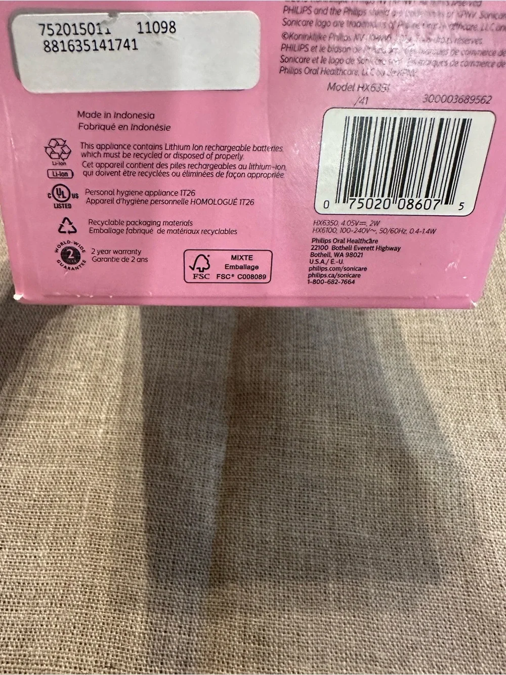 Philips Sonicare Kids Electric Toothbrush - Pink